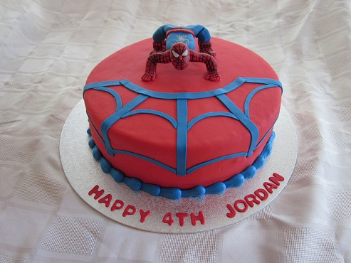 Spider man birthday cake