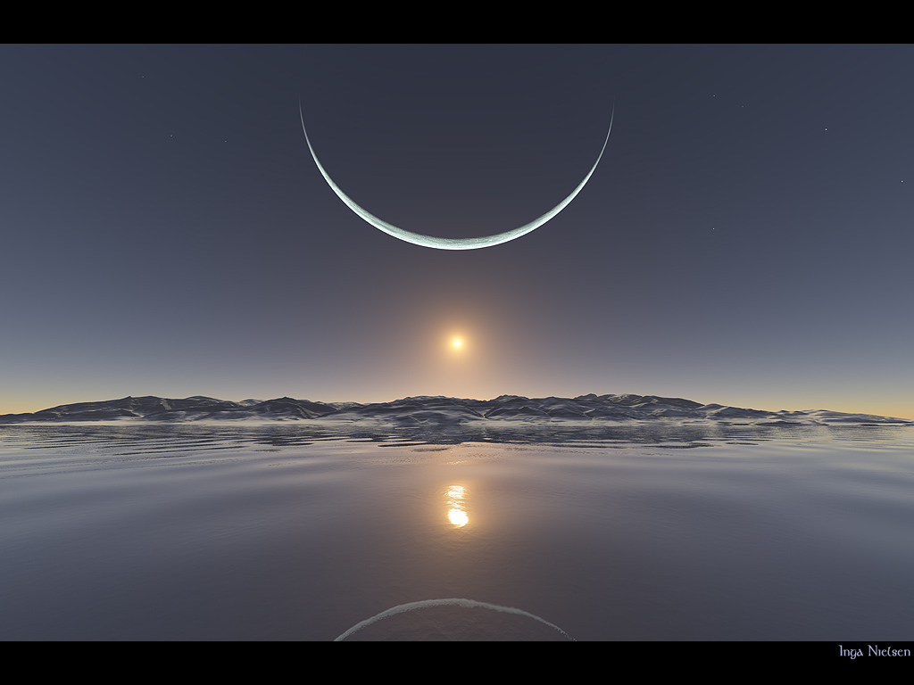 Smart Moon sunset pictures